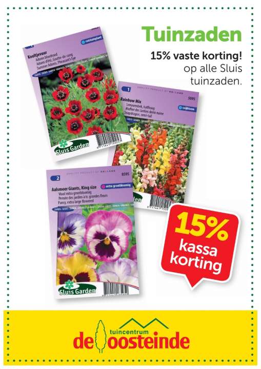 Tuinzaden | de Oosteinde Tuinzaden | de Oosteinde