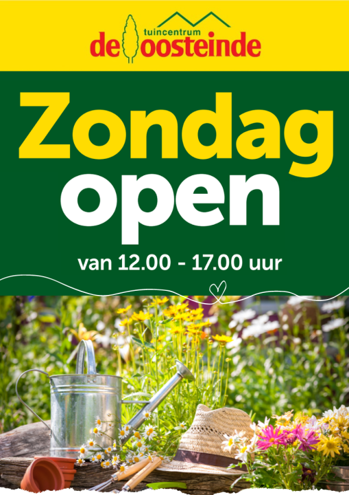 Zondag open | Tuincentrum de Oosteinde