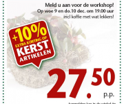 WORKSHOP KERSTSTUK MAKEN FILIAAL IJSSELMUIDEN