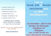 Dr Woof vaccinatie voor uw hond, kat of konijn.