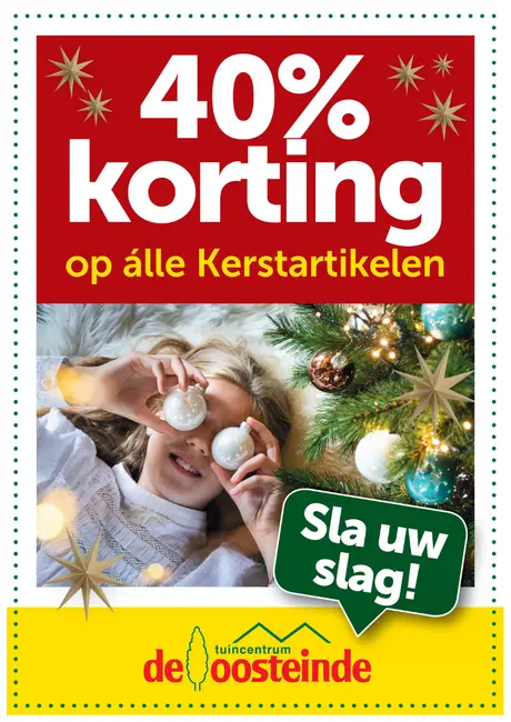 40% kerstkorting