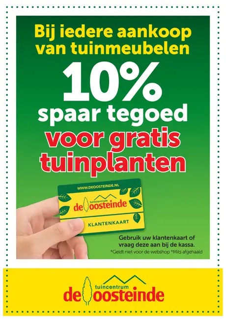 Spaar voor tuingroen