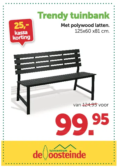 Trendy tuinbank