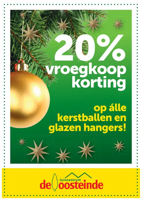 Vroegkoopkorting kerstballen
